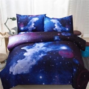 Housse De Couette étoilée Pour Une Ambiance Spatiale Cosy 1 Housse De Couette étoilée Pour Une Ambiance Spatiale Cosy - 150cm x 210cm (4pcs)