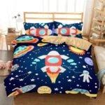 housse de couette fusee confort et reve spatial pour enfants 200cm x 230cm housses 307 1