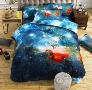 housse de couette nebuleuse dormez sous un ciel etoile 150cm x 210cm 4pcs housses 765 1