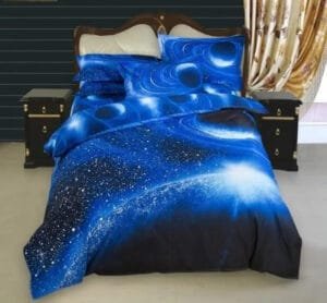 Housse De Couette Planètes : Dormez Sous Les étoiles 1 Housse De Couette Planètes: Dormez Sous Les étoiles - 150cm x 210cm (4pcs)