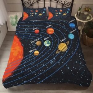 housse de couette planetes du systeme solaire pour une chambre etoilee 140cm x 210cm 303 1