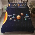 housse de couette systeme solaire pour jeunes astronomes 140cm x 210cm housses de couette 258 1