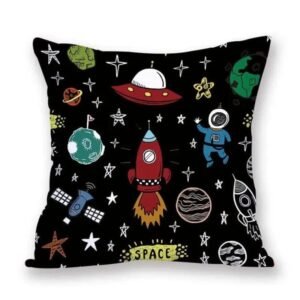 housse de coussin decoratif en route vers lespace taies et protections doreiller 847 1