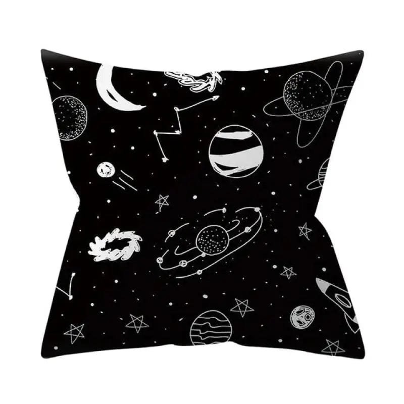 housse de coussin decorative motifs planetes minimalistes taies et protections doreiller 668 1