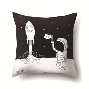 housse de coussin fusee lunaire un voyage vers linfini taies et protections doreiller 519 1