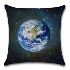 housse de coussin terre sur fond etoile taies et protections doreiller 203 1
