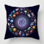 Housse De Coussin Univers Décoré Pour Enfants