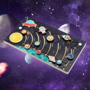 jeu interactif du systeme solaire avec pieces mobiles en bois 418 1