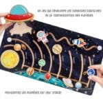 Jeu Interactif Du Système Solaire Avec Pièces Mobiles En Bois