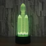 Lampe 3d Fusée Décoration Galactique