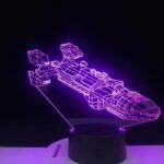 lampe 3d vaisseau spatial avec cable usb une lumiere inspirante 116 1