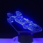 lampe 3d vaisseau spatial avec cable usb une lumiere inspirante 381 1