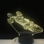 lampe 3d vaisseau spatial avec cable usb une lumiere inspirante 546 1