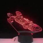 lampe 3d vaisseau spatial avec cable usb une lumiere inspirante 795 1
