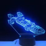 lampe 3d vaisseau spatial avec cable usb une lumiere inspirante 949 1