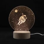 Lampe Astronaute Fond Étoilé