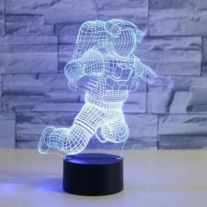 Lampe De Chevet Astronaute Avec Câble Usb Et Illusion 3d Lumineuse