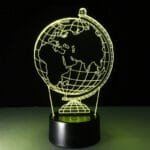 Lampe Globe Terrestre Illusion 3d Pour Une Ambiance Lumineuse Unique