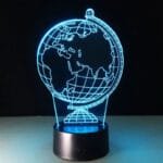 Lampe Globe Terrestre Illusion 3d Pour Une Ambiance Lumineuse Unique