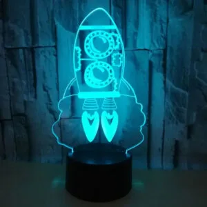 Lampe Led Fusée Avec Câble Usb Pour Une Déco Apaisante