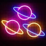 lampe murale retro en forme de planete 571 1