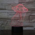 Lampe Ovni 3d Avec Câble Usb Pour Observer Les Vaisseaux Aliens