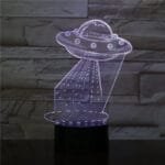 Lampe Ovni 3d Avec Câble Usb Pour Observer Les Vaisseaux Aliens