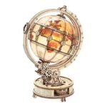 lampe puzzle 3d globe terrestre en bois eclairant votre nuit 633 1