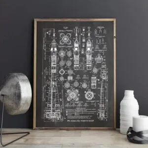 L’ingénierie Spatiale Soviétique: Un Succès Emblématique - 21cm x 30cm / Noir