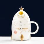 mug en porcelaine fusee pour passionnes dastronomie blanc mugs 421 1
