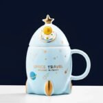 mug en porcelaine fusee pour passionnes dastronomie bleu clair mugs 177 1