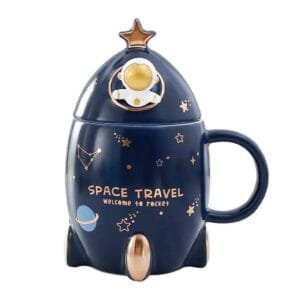 Mug En Porcelaine Fusée Pour Passionnés D’astronomie - Bleu