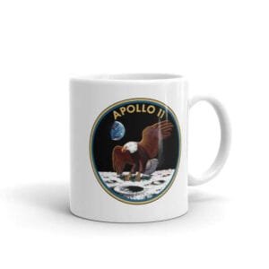 Mug Officiel Apollo 11 Avec L’insigne De Neil Armstrong - 325 Ml