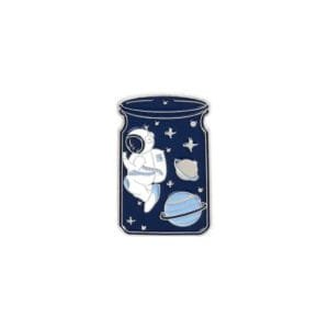 Pin’s D’astronaute Flottant Parmi Les Planètes