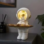 plateau a cles astronaute accessoire decoratif pratique et original blanc 838 1