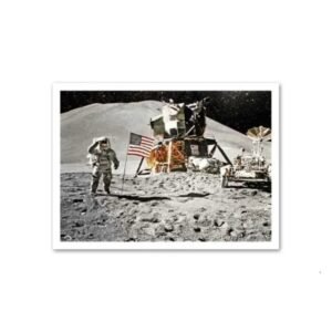 poster apollo 15 james b irwin sur la lune 30 x 40 cm 391 1