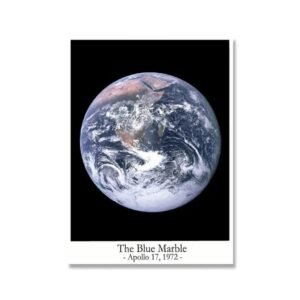 poster apollo 17 la terre bille bleue dans lunivers infini 30 x 40 cm 806 1