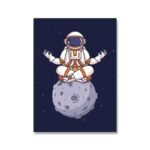 poster astronaute meditant pour une chambre enfant apaisante 30 x 40 cm 296 1