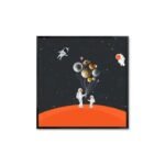 poster astronautes sur planete rouge pour chambre denfant 30 x cm 504 1