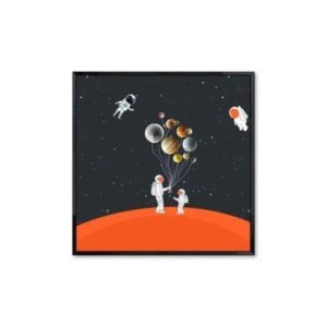 poster astronautes sur planete rouge pour chambre denfant 30 x cm 504 1