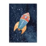 poster colore de fusee pour chambre denfant impression hd 30 x 40 cm 716 1