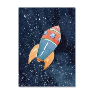 poster colore de fusee pour chambre denfant impression hd 30 x 40 cm 716 1