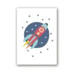 poster de fusee decoratif pour une chambre denfant spacieuse 691 1