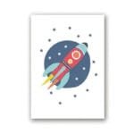 Poster De Fusée Décoratif Pour Une Chambre D’enfant Spacieuse