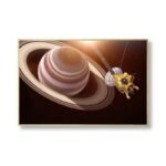 poster de la sonde cassini en orbite autour saturne 30 x 45 cm 527 1