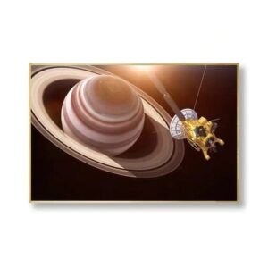poster de la sonde cassini en orbite autour saturne 30 x 45 cm 527 1