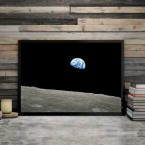 poster de la terre vue depuis lune apollo 8 30 x 45 cm 113 1