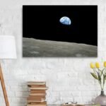 poster de la terre vue depuis lune apollo 8 422 1