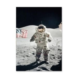 Poster De L’astronaute Gene Cernan De La Mission Apollo 17 - 30 x 40 Cm