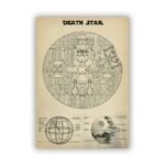 poster de letoile la mort lempire galactique 30 x 40 cm antique 690 1